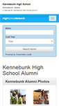 Mobile Screenshot of kennebunkhighschoolalumni.com