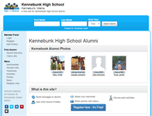 Tablet Screenshot of kennebunkhighschoolalumni.com